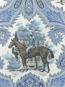 Jockey Club Sapphire P Kaufmann Fabric